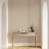 Selbstklebende Holzoptik Tapete, Beige – Bild 3