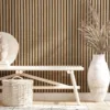 Selbstklebende Holzoptik Tapete, Beige – Bild 4