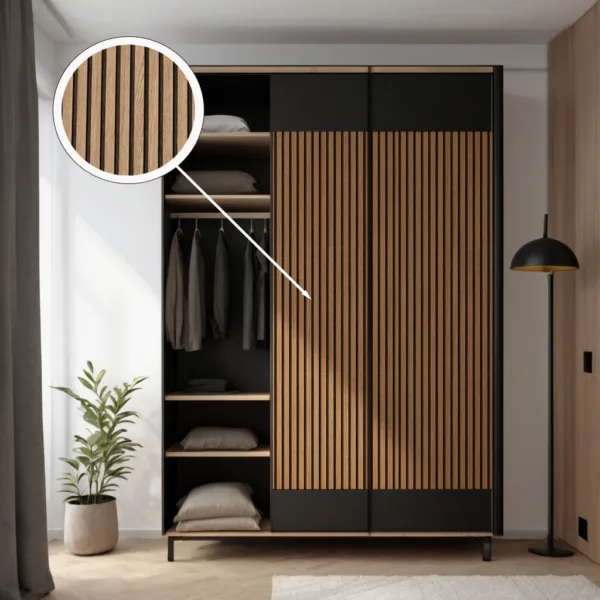 Selbstklebende Holzoptik Tapete, Eiche – Bild 4
